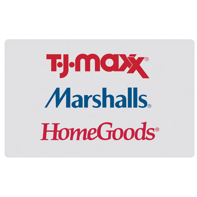 HOMEGOODS® $10 Gift Card - There is a shopping spree in your future!  TJX Gift Cards are redeemable at any T.J.Maxx, Marshalls, or HomeGoods location nationwide or online.